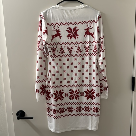 Jacquard Print Winter Holiday Dress NEW 🏷️ - Picture 4 of 4